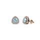 1 - Alkina Aquamarine and Diamond Stud Earrings 