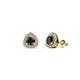 1 - Alkina Black and White Diamond Stud Earrings 