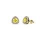 1 - Alkina Yellow Sapphire and Diamond Stud Earrings 