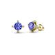 1 - Ceyla Tanzanite and Diamond Stud Earrings 