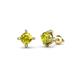1 - Ceyla Yellow and White Diamond Stud Earrings 