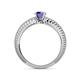 4 - Keona Iolite Solitaire Bridal Set Ring 