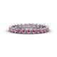 1 - Arria 2.40 mm Pink Sapphire Eternity Band 