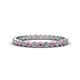 1 - Arria 2.00 mm Pink Sapphire and Diamond Eternity Band 