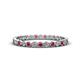 1 - Arria 2.00 mm Ruby and Diamond Eternity Band 