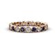 1 - Arria 2.70 mm Blue Sapphire and Diamond Eternity Band 