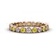 1 - Arria 2.70 mm Yellow Sapphire and Diamond Eternity Band 