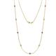 1 - Adia (9 Stn/2.3mm) Iolite and Diamond on Cable Necklace 