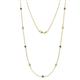 Adia (9 Stn/2.3mm) London Blue Topaz and Diamond on Cable Necklace 
