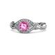 1 - Kalila Signature Pink Sapphire and Diamond Engagement Ring 