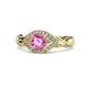 1 - Kalila Signature Pink Sapphire and Diamond Engagement Ring 
