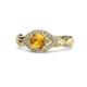 1 - Kalila Signature Citrine and Diamond Engagement Ring 