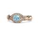 1 - Kalila Signature Aquamarine and Diamond Engagement Ring 