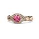 1 - Kalila Signature Pink Tourmaline and Diamond Engagement Ring 