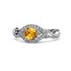 1 - Kalila Signature Citrine and Diamond Engagement Ring 