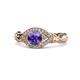 1 - Kalila Signature Iolite and Diamond Engagement Ring 