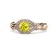 1 - Kalila Signature Yellow and White Diamond Engagement Ring 