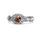1 - Kalila Signature Smoky Quartz and Diamond Engagement Ring 