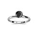 2 - Cierra 7.50 mm Round Black Diamond Solitaire Engagement Ring 