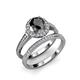 3 - Halo Bridal Set Ring 