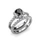 3 - Halo Bridal Set Ring 