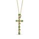 2 - Abha Petite Emerald and Diamond Cross Pendant 
