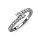 3 - Delise 3.40mm Round Diamond Bypass Ring 