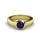 1 - Enola Blue Sapphire Solitaire Engagement Ring 