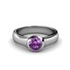 1 - Enola Amethyst Solitaire Engagement Ring 