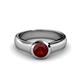 1 - Enola Red Garnet Solitaire Engagement Ring 