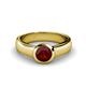 1 - Enola Red Garnet Solitaire Engagement Ring 