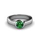 1 - Enola Emerald Solitaire Engagement Ring 