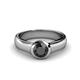 1 - Enola Black Diamond Solitaire Engagement Ring 