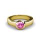 1 - Enola Pink Sapphire Solitaire Engagement Ring 