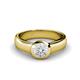 1 - Enola White Sapphire Solitaire Engagement Ring 