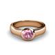 1 - Enola Pink Tourmaline Solitaire Engagement Ring 