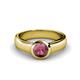 1 - Enola Rhodolite Garnet Solitaire Engagement Ring 