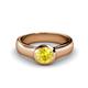 1 - Enola Yellow Sapphire Solitaire Engagement Ring 