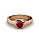1 - Enola Ruby Solitaire Engagement Ring 