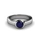 1 - Enola Blue Sapphire Solitaire Engagement Ring 