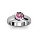 3 - Enola Pink Tourmaline Solitaire Engagement Ring 