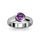 3 - Enola Amethyst Solitaire Engagement Ring 