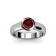 3 - Enola Red Garnet Solitaire Engagement Ring 