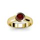 3 - Enola Red Garnet Solitaire Engagement Ring 