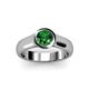 3 - Enola Emerald Solitaire Engagement Ring 