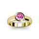 3 - Enola Pink Sapphire Solitaire Engagement Ring 