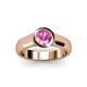 3 - Enola Pink Sapphire Solitaire Engagement Ring 