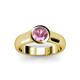 3 - Enola Pink Tourmaline Solitaire Engagement Ring 