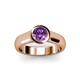 3 - Enola Amethyst Solitaire Engagement Ring 