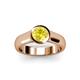 3 - Enola Yellow Sapphire Solitaire Engagement Ring 